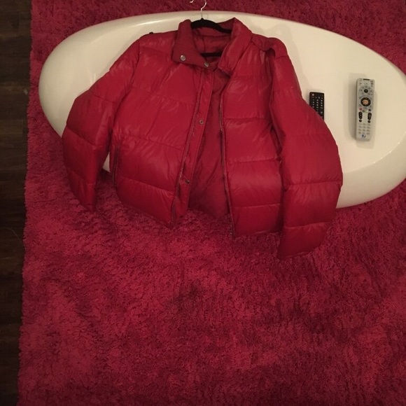 Men’s Reversible Red Puffer Bubble Coat XL